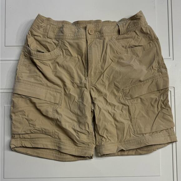 REI Women’s Nylon Tan Khaki Convertible Shorts, No Bottoms, Size 6 - Picture 1 of 5